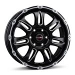 Borbet CW8 black rim window polished matt 8x18 5x130 ET45 CB84,1 60° 1200 kg 222737