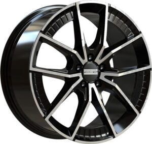 Fondmetal Elatha Glossy Black Machined 8,5x19 5x112 ET45 CB66,6 R13 850 kg RF19090