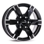 Alutec Titan diamond-black frontpolished 7,5x17 6x139.7 ET38 CB67.1 Flat 970 kg