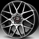 Momo REVENGE EVO 2.0 Matt Black Polished 7x17 5x100 ET38 CB72,3 60° 630 kg W2RE70738500E
