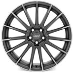 AEZ Atlanta Graphite matt/polished 7,5x18 5x108 ET50 CB63,4 60° 750 kg AATFHGP505E