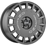 OZ Racing Rally Racing Dark Graphite Silver Lettering 8x18 5x112 ET45 CB75,0 R12 650 kg W01A12205T9